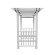 Vita Classic 5.25-ft W x 7.62-ft H Flat White PVC Garden Arbor Vita Classic 5.25-ft W x 7.62-ft H Flat White PVC Garden Arbor