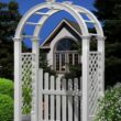Vita 2.3-ft W x 8.5-ft H Arched CLASSIC White collection PVC Garden Arbor Vita 2.3-ft W x 8.5-ft H Arched CLASSIC White collection PVC Garden Arbor
