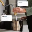 Moen Joric Brushed Gold Single Handle Deck-mount Pull-down Kitchen Faucet with Sprayer (Includes Deck Plate)