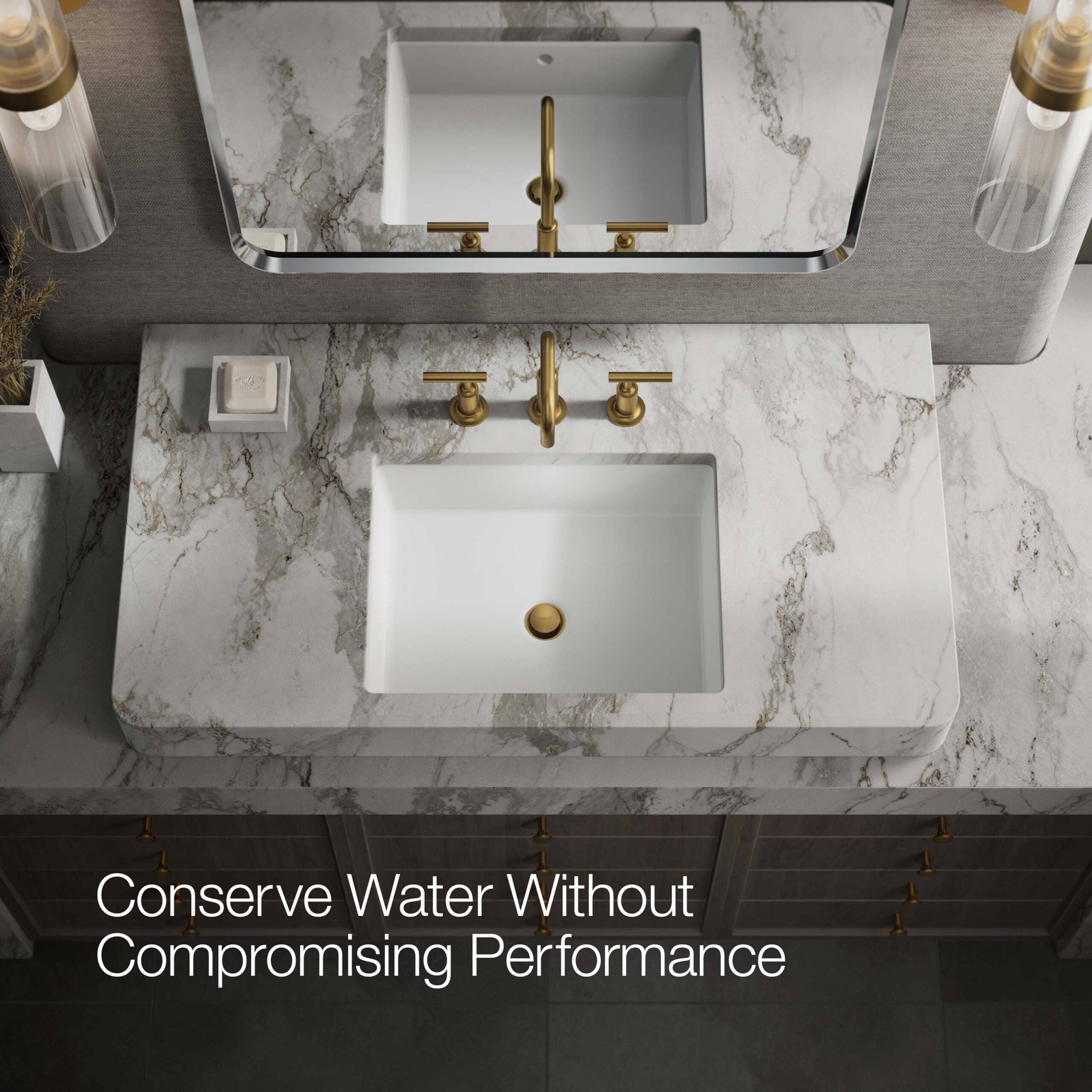 KOHLER Purist Vibrant Brushed Moderne Brass Widespread 2-handle WaterSense High-arc Commercial/Residential Handle Bathroom Sink Faucet with Drain KOHLER Purist Vibrant Brushed Moderne Brass Widespread 2-handle WaterSense High-arc Commercial/Residential Handle Bathroom Sink Faucet with Drain