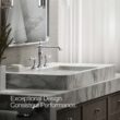 KOHLER Artifacts Polished chrome Widespread 2-handle WaterSense Low-arc Commercial/Residential Handle Bathroom Sink Faucet with Drain KOHLER Artifacts Polished chrome Widespread 2-handle WaterSense Low-arc Commercial/Residential Handle Bathroom Sink Faucet with Drain