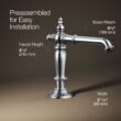 KOHLER Artifacts Polished chrome Widespread 2-handle WaterSense Low-arc Commercial/Residential Handle Bathroom Sink Faucet with Drain KOHLER Artifacts Polished chrome Widespread 2-handle WaterSense Low-arc Commercial/Residential Handle Bathroom Sink Faucet with Drain