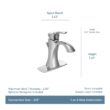Moen Matte Black Single hole 1-handle WaterSense High-arc Commercial/Residential Handle Bathroom Sink Faucet with Drain with Deck Plate Moen Matte Black Single hole 1-handle WaterSense High-arc Commercial/Residential Handle Bathroom Sink Faucet with Drain with Deck Plate