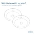 Moen Matte Black Single hole 1-handle WaterSense High-arc Commercial/Residential Handle Bathroom Sink Faucet with Drain with Deck Plate Moen Matte Black Single hole 1-handle WaterSense High-arc Commercial/Residential Handle Bathroom Sink Faucet with Drain with Deck Plate