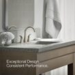 KOHLER Simplice Vibrant Brushed Nickel Widespread 2-handle WaterSense High-arc Residential Handle Bathroom Sink Faucet KOHLER Simplice Vibrant Brushed Nickel Widespread 2-handle WaterSense High-arc Residential Handle Bathroom Sink Faucet