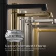 KOHLER Simplice Vibrant Brushed Nickel Widespread 2-handle WaterSense High-arc Residential Handle Bathroom Sink Faucet KOHLER Simplice Vibrant Brushed Nickel Widespread 2-handle WaterSense High-arc Residential Handle Bathroom Sink Faucet