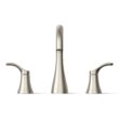 KOHLER Simplice Vibrant Brushed Nickel Widespread 2-handle WaterSense High-arc Residential Handle Bathroom Sink Faucet KOHLER Simplice Vibrant Brushed Nickel Widespread 2-handle WaterSense High-arc Residential Handle Bathroom Sink Faucet