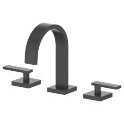 ZLINE KITCHEN & BATH Bliss Matte black Widespread 2-handle Mid-arc Residential Handle Bathroom Sink Faucet with Drain
