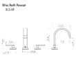 ZLINE KITCHEN & BATH Bliss Matte black Widespread 2-handle Mid-arc Residential Handle Bathroom Sink Faucet with Drain ZLINE KITCHEN & BATH Bliss Matte black Widespread 2-handle Mid-arc Residential Handle Bathroom Sink Faucet with Drain
