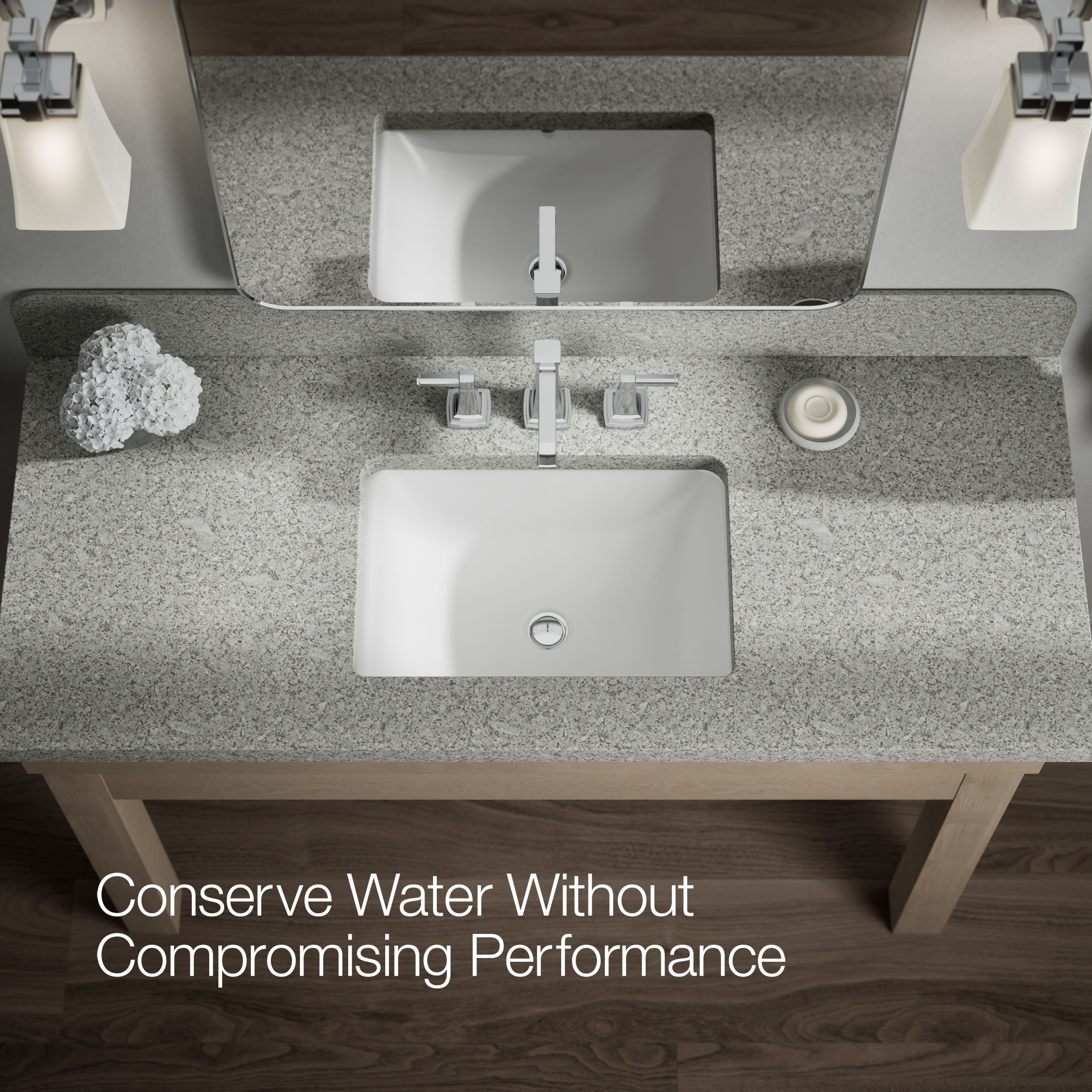 KOHLER Riff Polished Chrome Widespread 2-handle WaterSense Low-arc Residential Handle Bathroom Sink Faucet KOHLER Riff Polished Chrome Widespread 2-handle WaterSense Low-arc Residential Handle Bathroom Sink Faucet