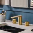 Ruvati Fabio Brushed Gold Single hole 2-handle WaterSense Low-arc Residential Handle Bathroom Sink Faucet Ruvati Fabio Brushed Gold Single hole 2-handle WaterSense Low-arc Residential Handle Bathroom Sink Faucet