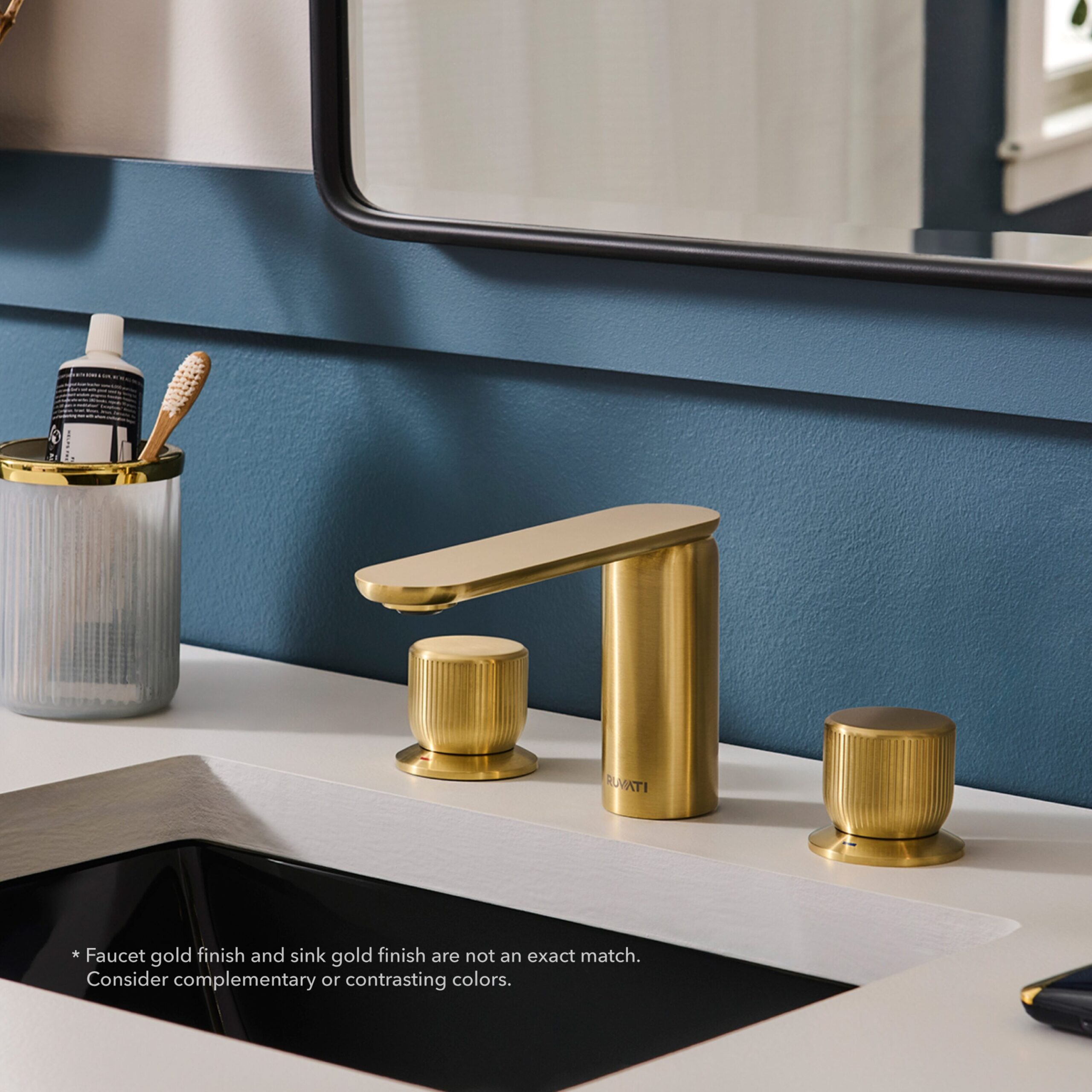 Ruvati Fabio Brushed Gold Single hole 2-handle WaterSense Low-arc Residential Handle Bathroom Sink Faucet Ruvati Fabio Brushed Gold Single hole 2-handle WaterSense Low-arc Residential Handle Bathroom Sink Faucet