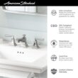 American Standard Town Square S Polished Chrome Widespread 2-handle WaterSense Low-arc Commercial/Residential Handle Bathroom Sink Faucet with Drain American Standard Town Square S Polished Chrome Widespread 2-handle WaterSense Low-arc Commercial/Residential Handle Bathroom Sink Faucet with Drain