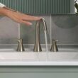 American Standard Aspirations BRUSHED NICKEL Widespread 2-handle WaterSense High-arc Residential Handle Bathroom Sink Faucet with Drain American Standard Aspirations BRUSHED NICKEL Widespread 2-handle WaterSense High-arc Residential Handle Bathroom Sink Faucet with Drain