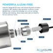 AQUASURE 48,000 Grains Water Softener with 12 GPM UV Sterilizer System and Triple Purpose Carbon Pre-Filter, for 3-4 bathrooms AQUASURE 48,000 Grains Water Softener with 12 GPM UV Sterilizer System and Triple Purpose Carbon Pre-Filter, for 3-4 bathrooms