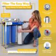 Express Water Carbon and Sediment with Clear Housing Whole House Water Filtration System Triple-Stage 15-GPM 5 Micron Express Water Carbon and Sediment with Clear Housing Whole House Water Filtration System Triple-Stage 15-GPM 5 Micron