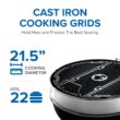 NAPOLEON PRO22 Leg Series 21.5-in W Black/Porcelain Kettle Charcoal Grill