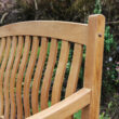 Cambridge Casual Colton 48-in W x 36.25-in H Natural Teak Teak Garden Bench