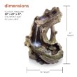 Alpine Corporation 41-in H Fiberglass Electric Powered Rock Waterfall Outdoor Fountain Pump Included