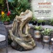 Alpine Corporation 41-in H Fiberglass Electric Powered Rock Waterfall Outdoor Fountain Pump Included