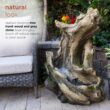 Alpine Corporation 41-in H Fiberglass Electric Powered Rock Waterfall Outdoor Fountain Pump Included