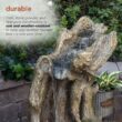 Alpine Corporation 41-in H Fiberglass Electric Powered Rock Waterfall Outdoor Fountain Pump Included