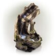 Alpine Corporation 41-in H Fiberglass Electric Powered Rock Waterfall Outdoor Fountain Pump Included