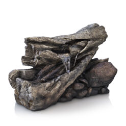 Alpine Corporation 24-in H Resin Tiered Outdoor Fountain Pump Included