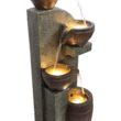 Alpine Corporation 40 H Stone Electric Powered Tiered Outdoor Fountain Pump Included