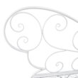 Alpine Corporation 62-in W x 38-in H White Iron Traditional Bench Alpine Corporation 62-in W x 38-in H White Iron Traditional Bench
