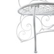 Alpine Corporation 62-in W x 38-in H White Iron Traditional Bench Alpine Corporation 62-in W x 38-in H White Iron Traditional Bench