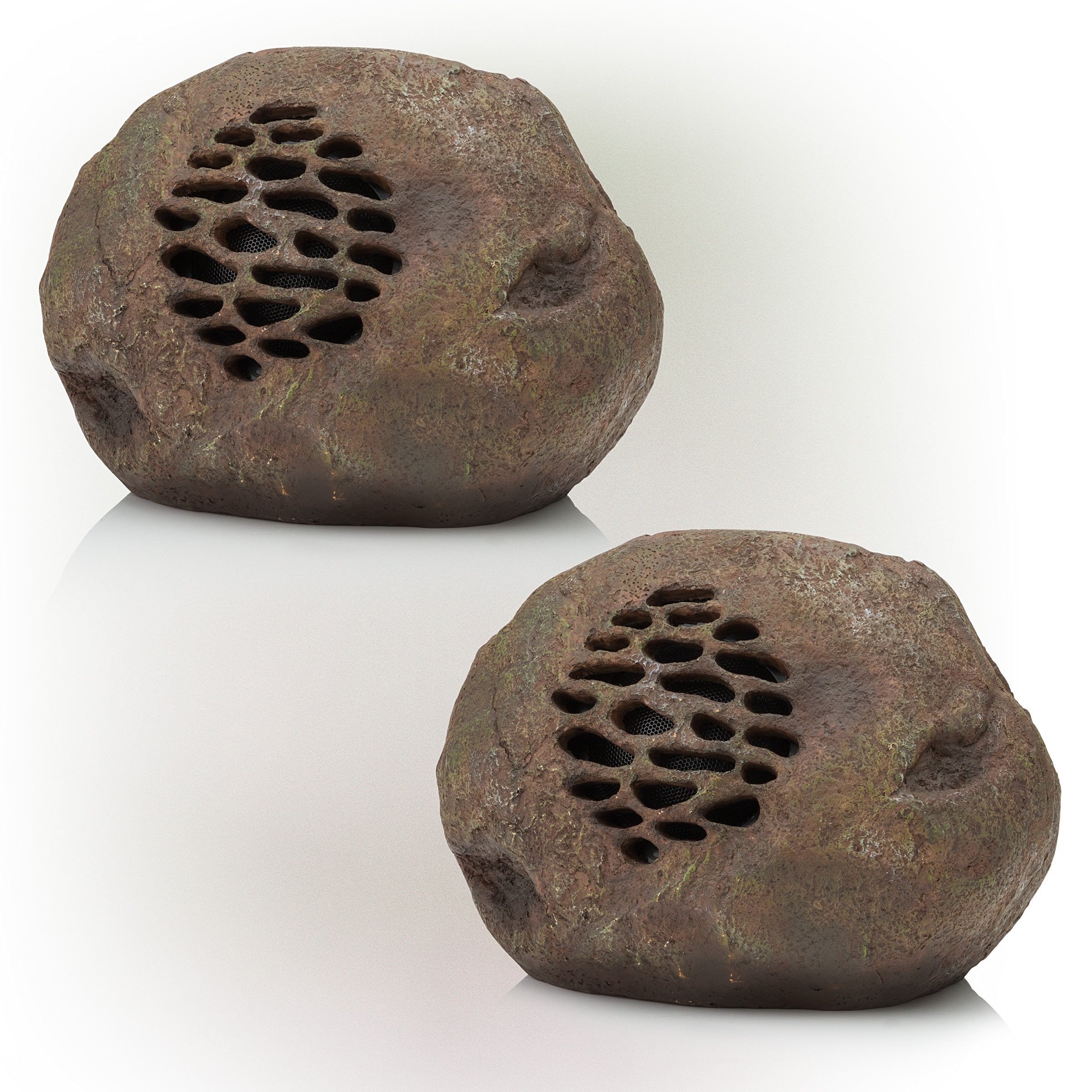 Alpine Corporation Bluetooth Outdoor Speaker in Brown 2 Speaker Set Alpine Corporation Bluetooth Outdoor Speaker in Brown 2 Speaker Set