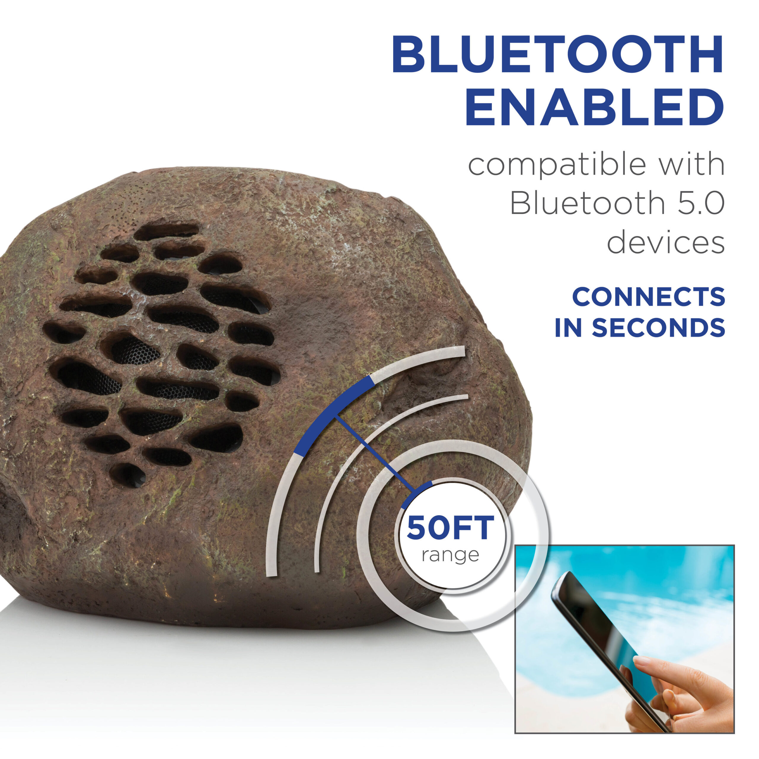 Alpine Corporation Bluetooth Outdoor Speaker in Brown 2 Speaker Set Alpine Corporation Bluetooth Outdoor Speaker in Brown 2 Speaker Set