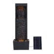 Teamson Home 38 H Resin Solar Powered Rock Waterfall Outdoor Fountain Pump Included