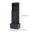 Teamson Home 38 H Resin Solar Powered Rock Waterfall Outdoor Fountain Pump Included Teamson Home 38 H Resin Solar Powered Rock Waterfall Outdoor Fountain Pump Included
