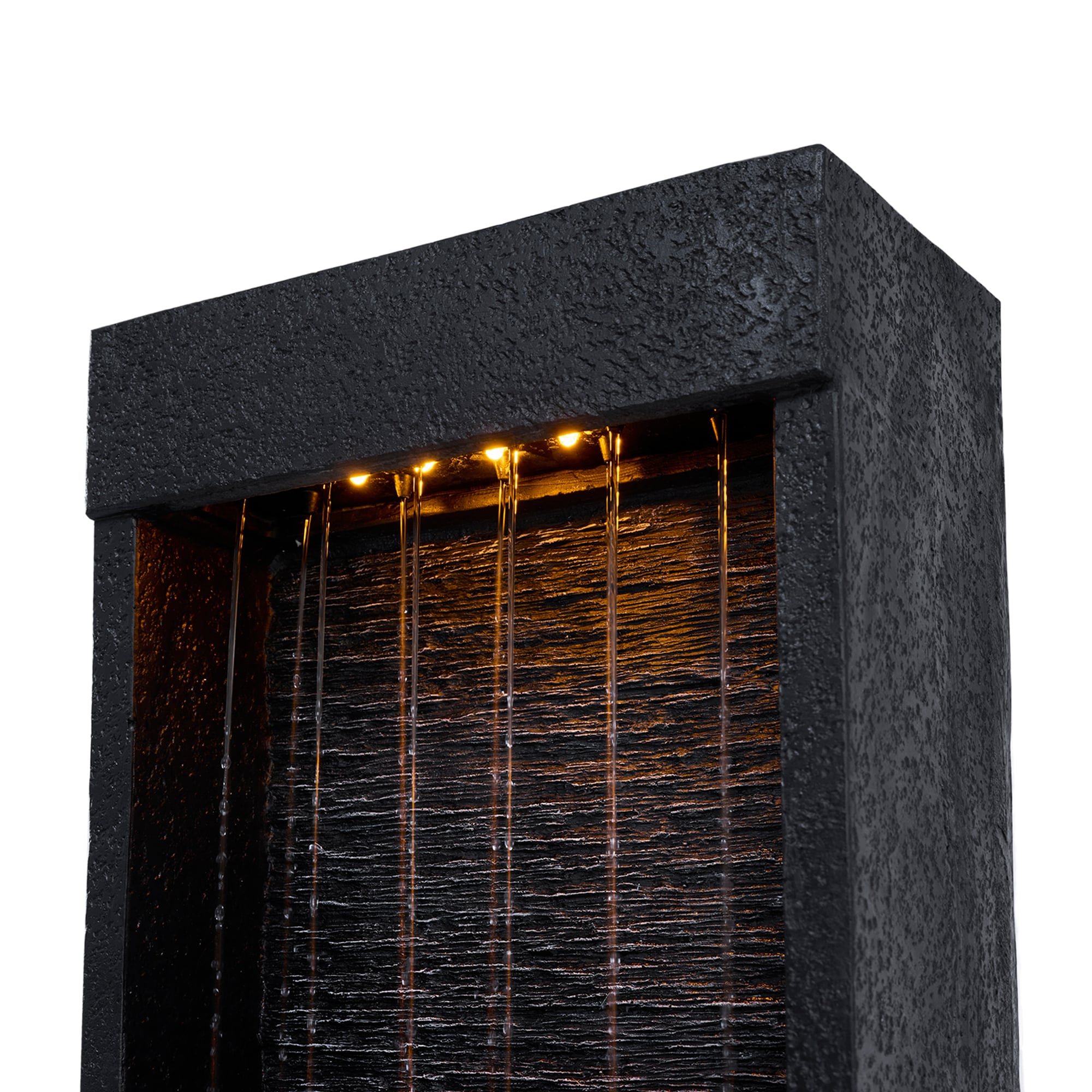 Teamson Home 38 H Resin Solar Powered Rock Waterfall Outdoor Fountain Pump Included Teamson Home 38 H Resin Solar Powered Rock Waterfall Outdoor Fountain Pump Included