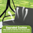 VEIKOUS 2-In-1 Convertible Swing 3 -person Gray Outdoor Swing VEIKOUS 2-In-1 Convertible Swing 3 -person Gray Outdoor Swing