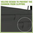 VEIKOUS 2-In-1 Convertible Swing 3 -person Gray Outdoor Swing VEIKOUS 2-In-1 Convertible Swing 3 -person Gray Outdoor Swing