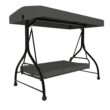 VEIKOUS 2-In-1 Convertible Swing 3 -person Gray Outdoor Swing VEIKOUS 2-In-1 Convertible Swing 3 -person Gray Outdoor Swing