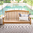 Cambridge Casual Colton 2 -person Natural Teak Wood Outdoor Swing Cambridge Casual Colton 2 -person Natural Teak Wood Outdoor Swing