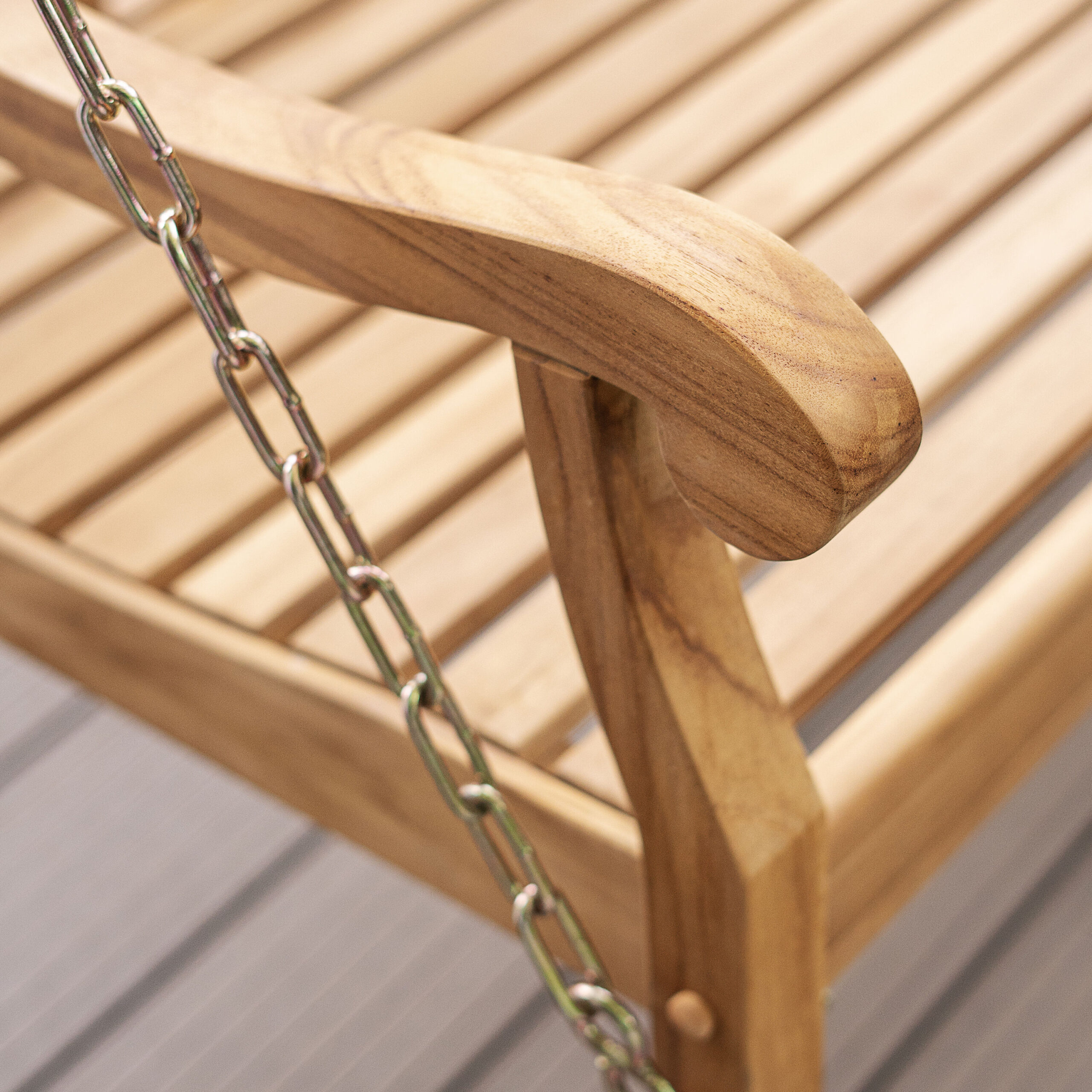 Cambridge Casual Colton 2 -person Natural Teak Wood Outdoor Swing Cambridge Casual Colton 2 -person Natural Teak Wood Outdoor Swing