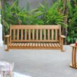 Cambridge Casual Thames 2 -person Natural Teak Wood Outdoor Swing Cambridge Casual Thames 2 -person Natural Teak Wood Outdoor Swing