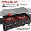 Royal Gourmet Grill and Griddle Combo 4 -Burner Liquid propane Flat Top Grill