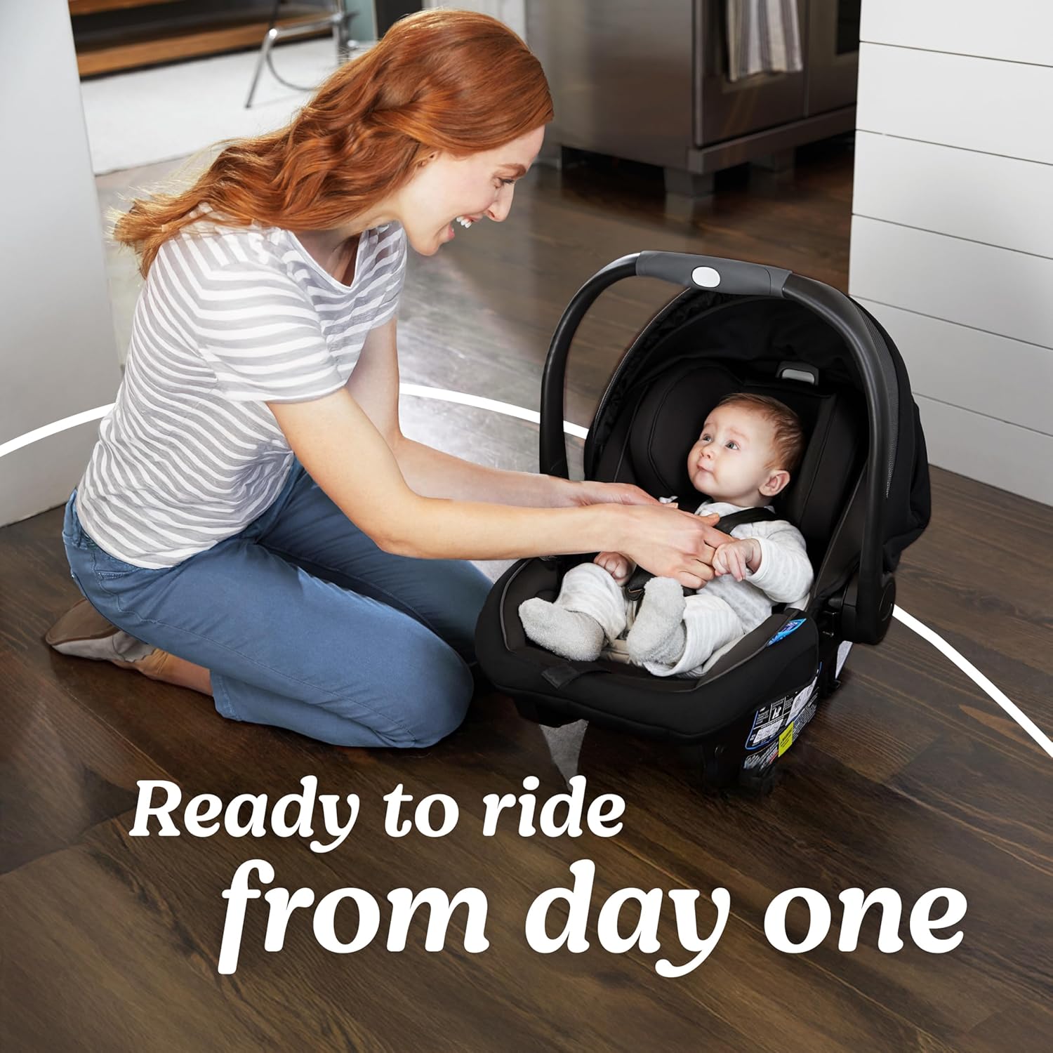 Graco SnugRide SnugFit DLX Infant Car Seat, Spencer Graco SnugRide SnugFit DLX Infant Car Seat, Spencer