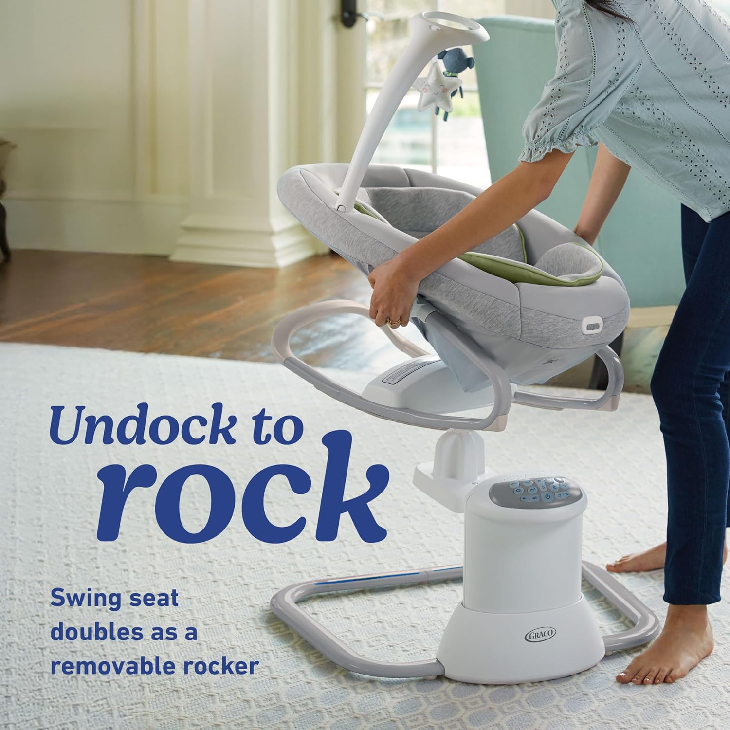 Graco Soothe My Way with Removable Rocker, Madden - Versatile Baby Swing & Portable Rocker Graco Soothe My Way with Removable Rocker, Madden - Versatile Baby Swing & Portable Rocker