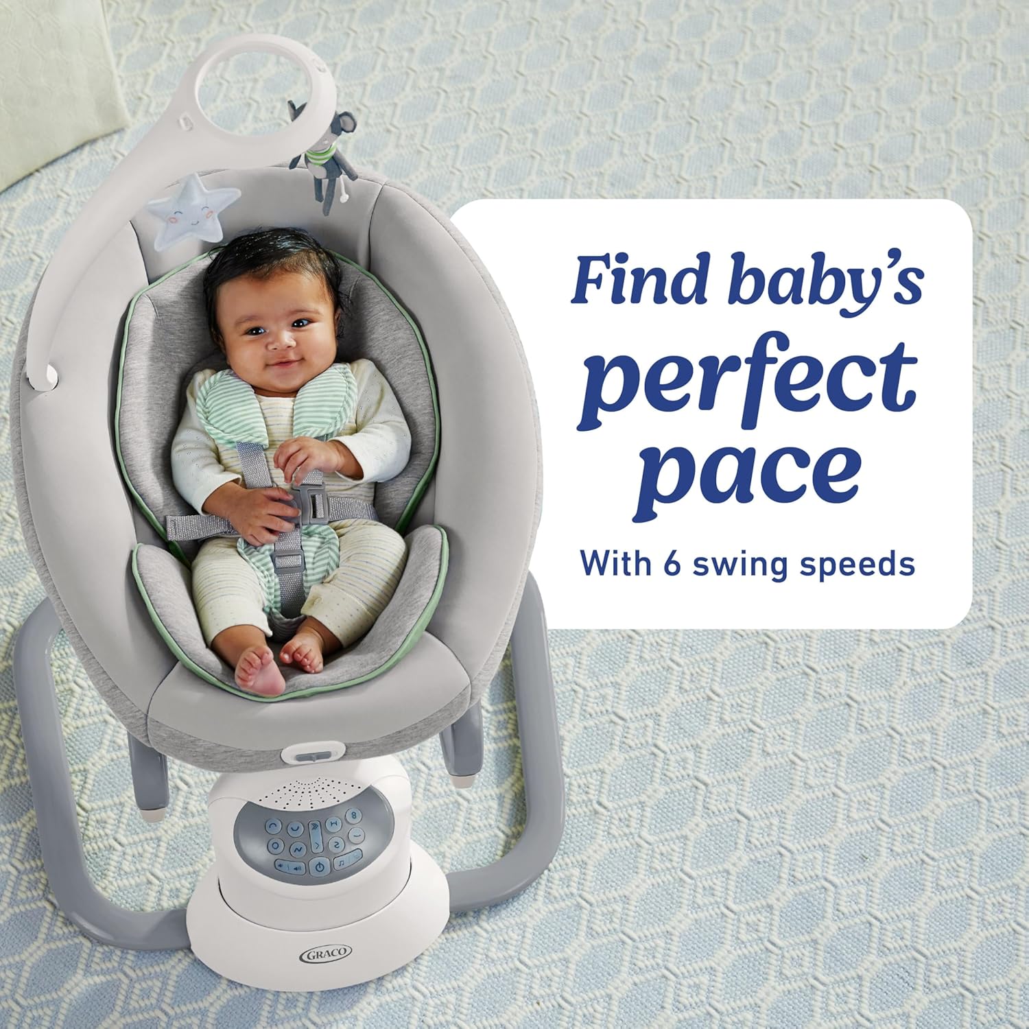 Graco Soothe My Way with Removable Rocker, Madden - Versatile Baby Swing & Portable Rocker Graco Soothe My Way with Removable Rocker, Madden - Versatile Baby Swing & Portable Rocker