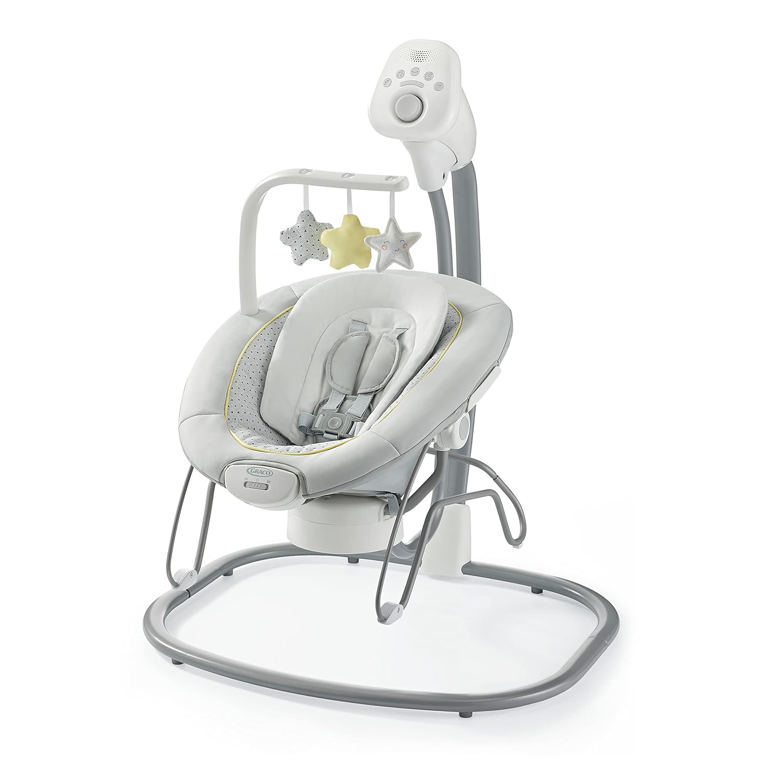Graco Sway2Me Portable Baby Swing and Bouncer Seat with Music, Sounds, and Adjustable Settings, Watson Collection Graco Sway2Me Portable Baby Swing and Bouncer Seat with Music, Sounds, and Adjustable Settings, Watson Collection