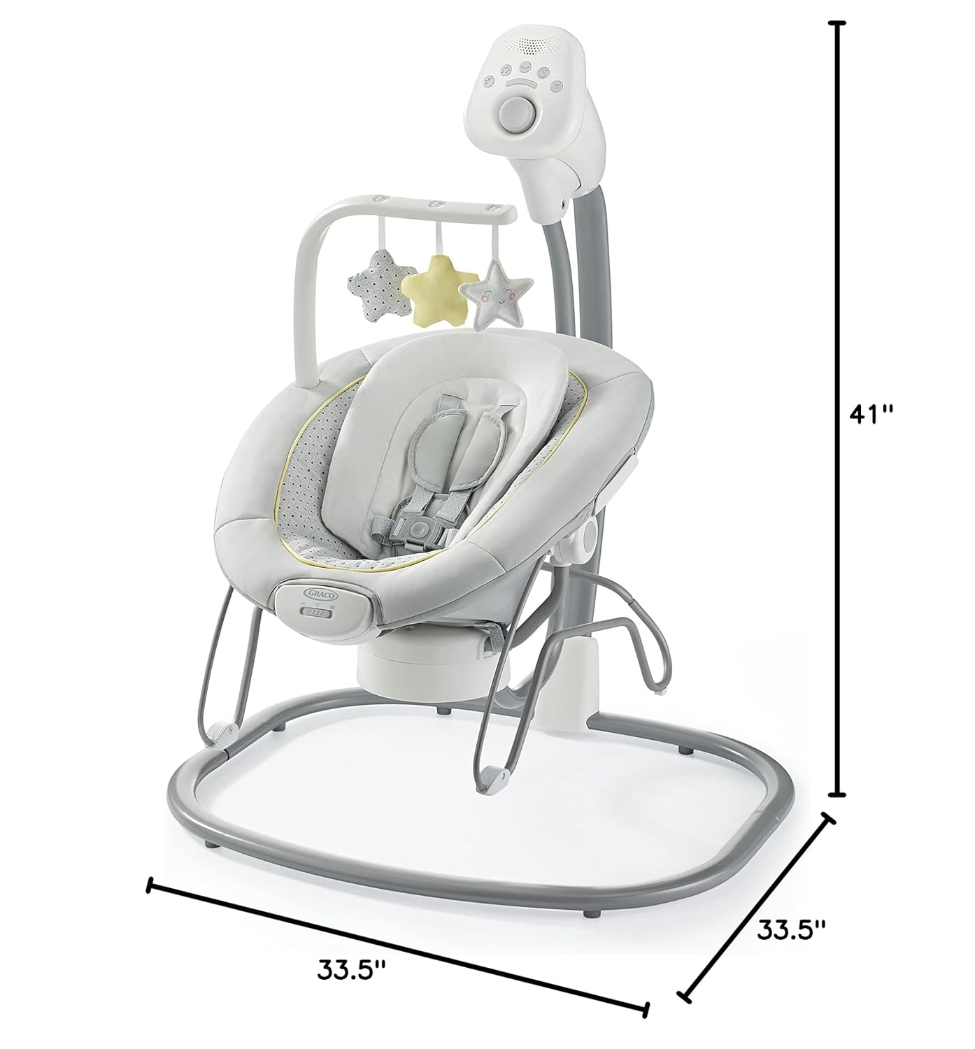Graco Sway2Me Portable Baby Swing and Bouncer Seat with Music, Sounds, and Adjustable Settings, Watson Collection Graco Sway2Me Portable Baby Swing and Bouncer Seat with Music, Sounds, and Adjustable Settings, Watson Collection