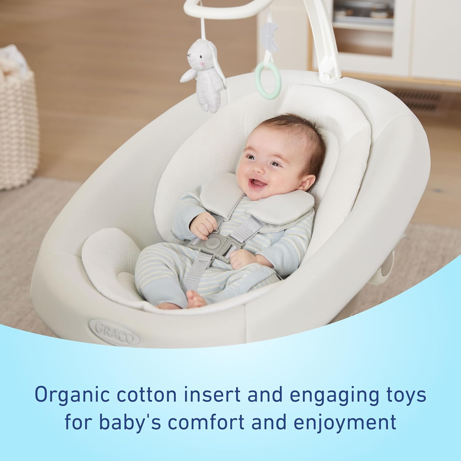 Graco SmartSense Baby Swing with Cry Detection Technology, Soothing Motions and Calming Vibrations, Comfortable Infant Support, Rori Graco SmartSense Baby Swing with Cry Detection Technology, Soothing Motions and Calming Vibrations, Comfortable Infant Support, Rori