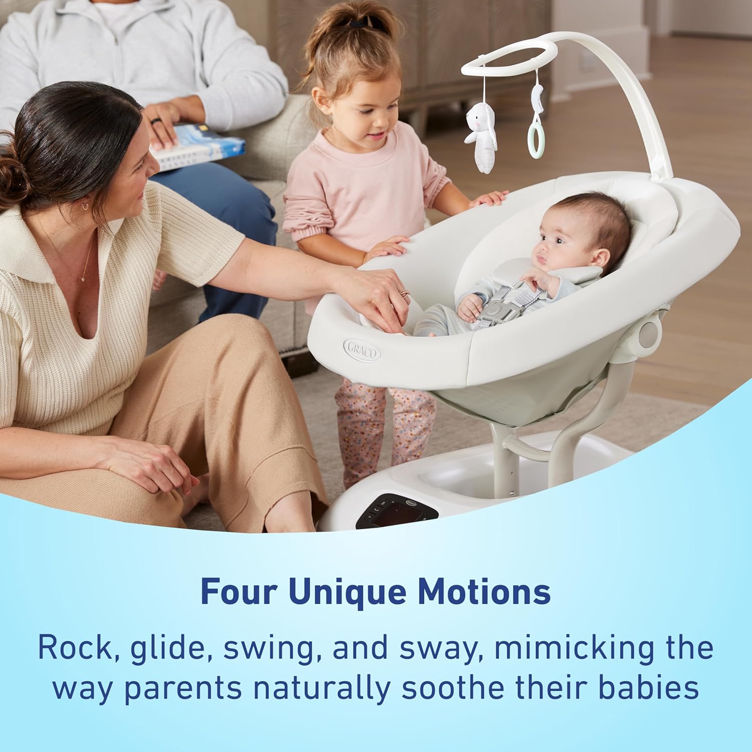 Graco SmartSense Baby Swing with Cry Detection Technology, Soothing Motions and Calming Vibrations, Comfortable Infant Support, Rori Graco SmartSense Baby Swing with Cry Detection Technology, Soothing Motions and Calming Vibrations, Comfortable Infant Support, Rori